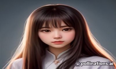 桌面显示器上展示熟女動画标签分类树状图，色块以玫红渐变区分不同维度，画面呈整理归档氛围